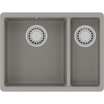 Мойка кухонная LEMARK SINARA 550.2-U грей Мойка кухонная LEMARK SINARA 550.2-U грей