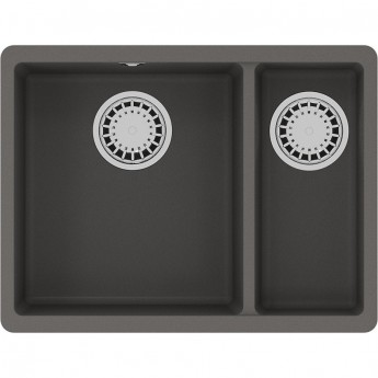 Мойка кухонная LEMARK SINARA 550.2-U серый шёлк Мойка кухонная LEMARK SINARA 550.2-U серый шёлк