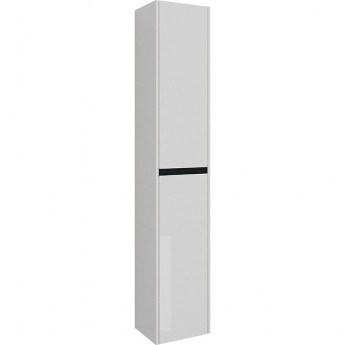 Пенал LEMARK COMBI 35 см подвесной/напольный, 2-х дверный ,открывание лево/право, чёрный/белый