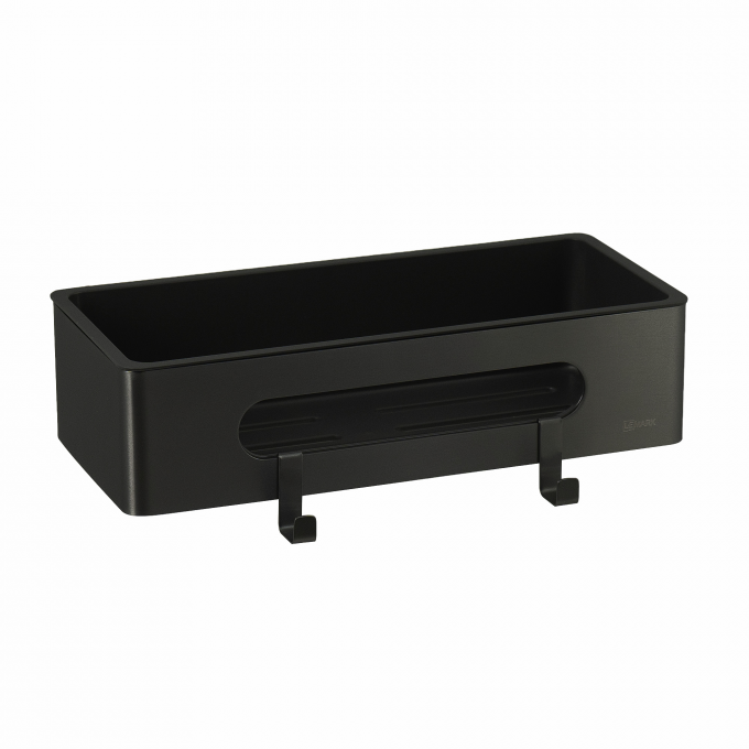 Полка для душа прямая LEMARK SHELF LINE черный 9772044