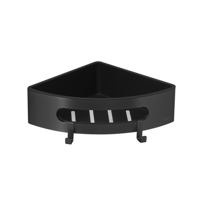 Полка для душа угловая LEMARK SHELF LINE черный 9772047