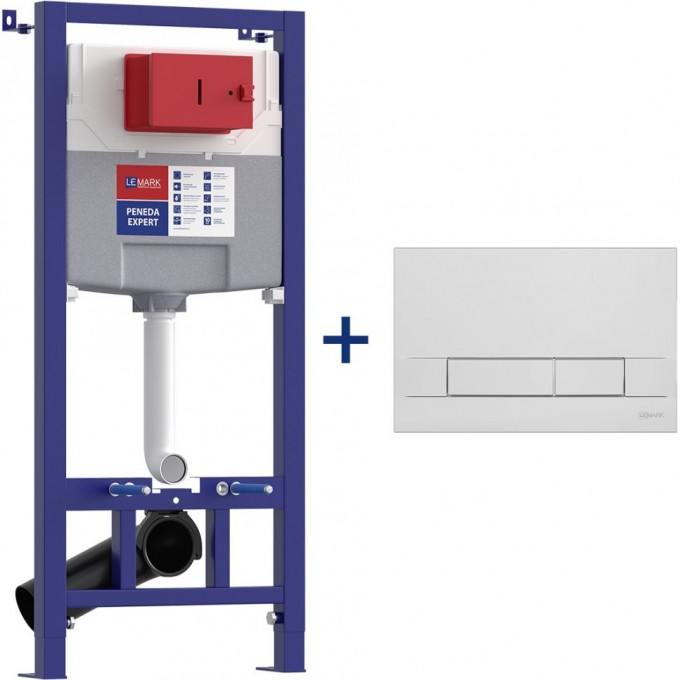 Сет: Инсталляция LEMARK PENEDA EXPERT + кнопка смыва BIT хром глянец 9812111