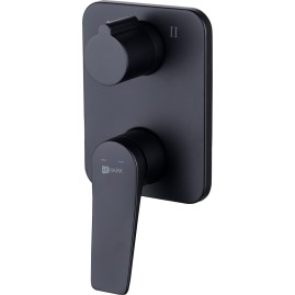 Смеситель LEMARK BRONX LM3727BL для ванны и душа встраиваемый с 2-функциональным дивертором черный Смеситель LEMARK BRONX LM3727BL для ванны и душа встраиваемый с 2-функциональным дивертором черный