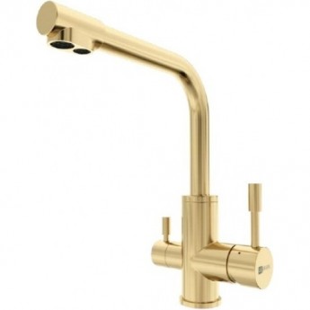 Смеситель LEMARK EXPERT LM5061LGN для кухни с подключением к фильтру питьевой воды светлое золото Смеситель LEMARK EXPERT LM5061LGN для кухни с подключением к фильтру питьевой воды светлое золото