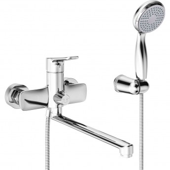 Смеситель LEMARK SELENA LM0851C универсальный с плоским изливом 300мм, дивертор с керамическими пластинами хром Смеситель LEMARK SELENA LM0851C универсальный с плоским изливом 300мм, дивертор с керамическими пластинами хром